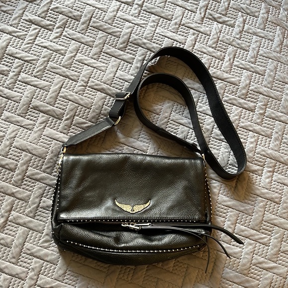 ZADIG&VOLTAIRE ROCKY FOLDOVER CROSSBODY BAG - Picture 7 of 9